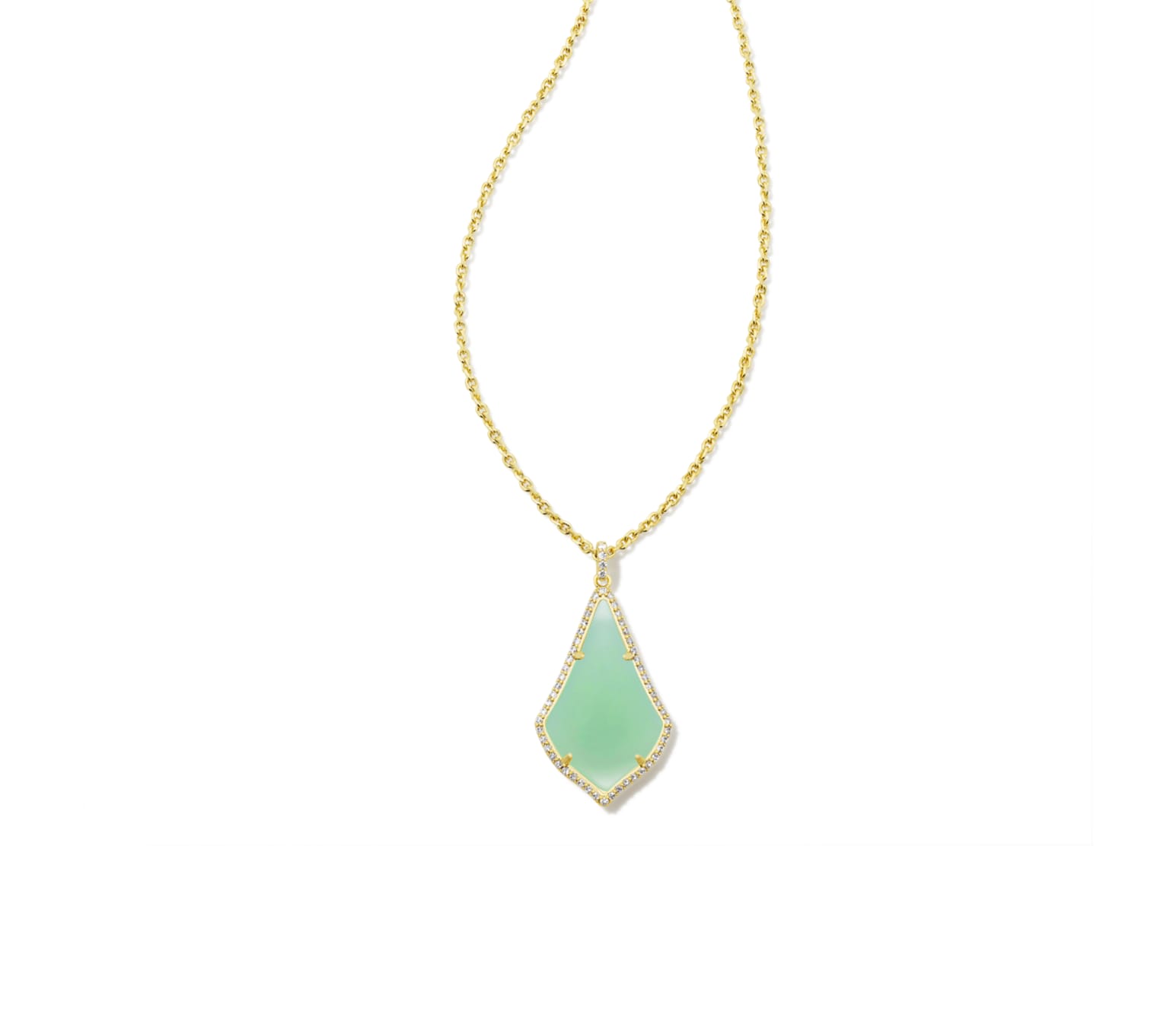 Alex Pave Long Pendant Necklace