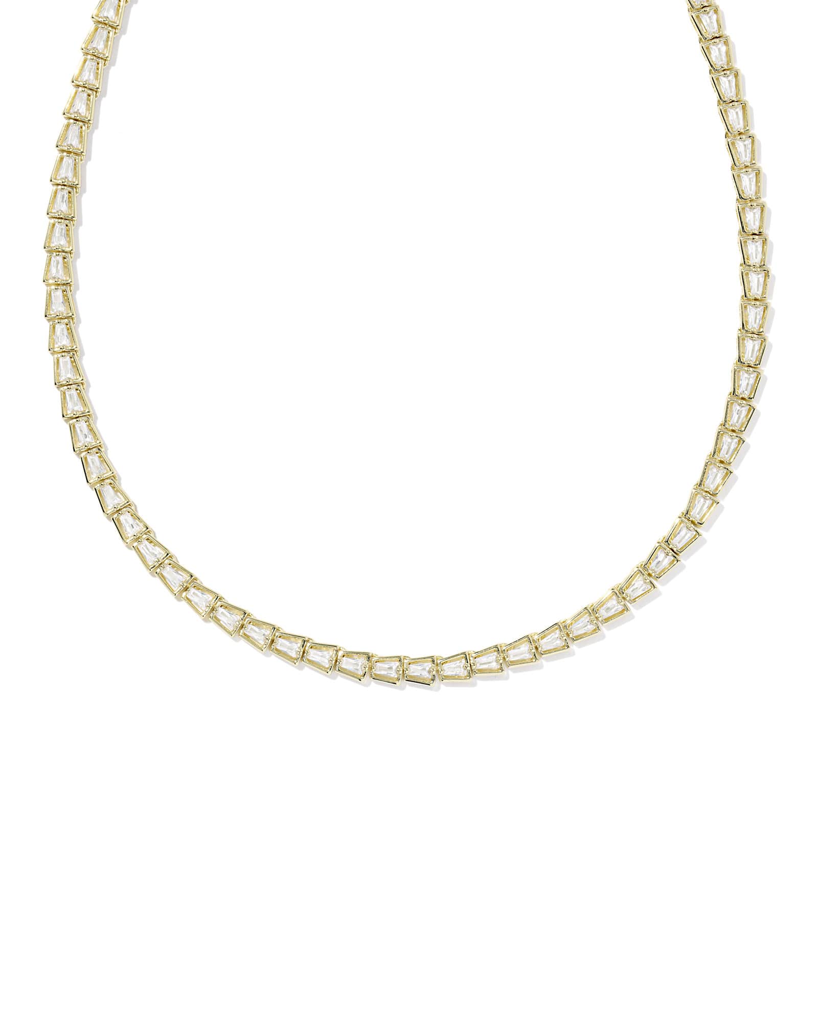 Kendra Scott Bella Gold Tennis Necklace | Cubic Zirconia