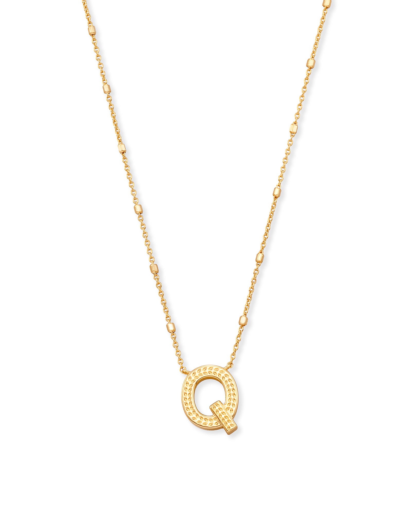 Kendra Scott Letter Q Pendant Necklace in Gold | Metal